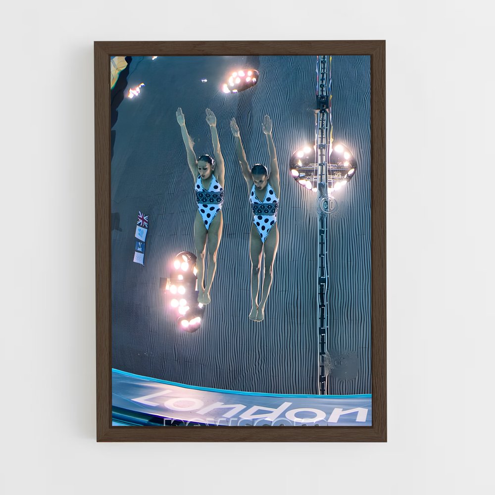 Poster Synchronisation Parfaite – affiche Natation synchronisée (vue 5)